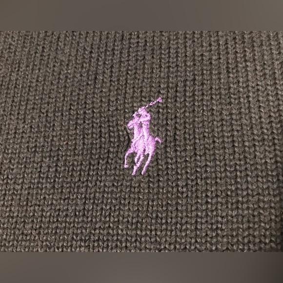 NWOT Vintage Ralph Lauren Polo Classic Purple Sweater L rlpc rrl sportsman rlx 1 - Picture 4 of 7